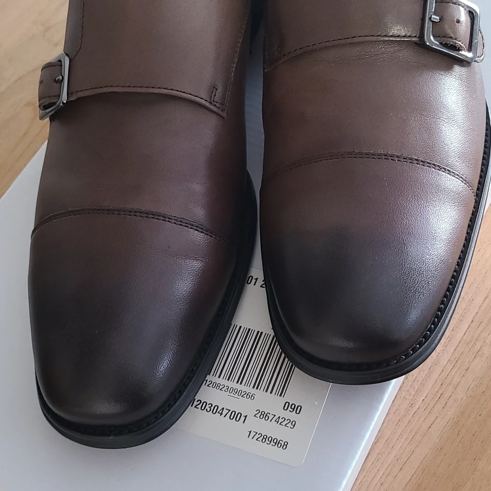 Express Brown‎ Double Monk Strap Oxfords